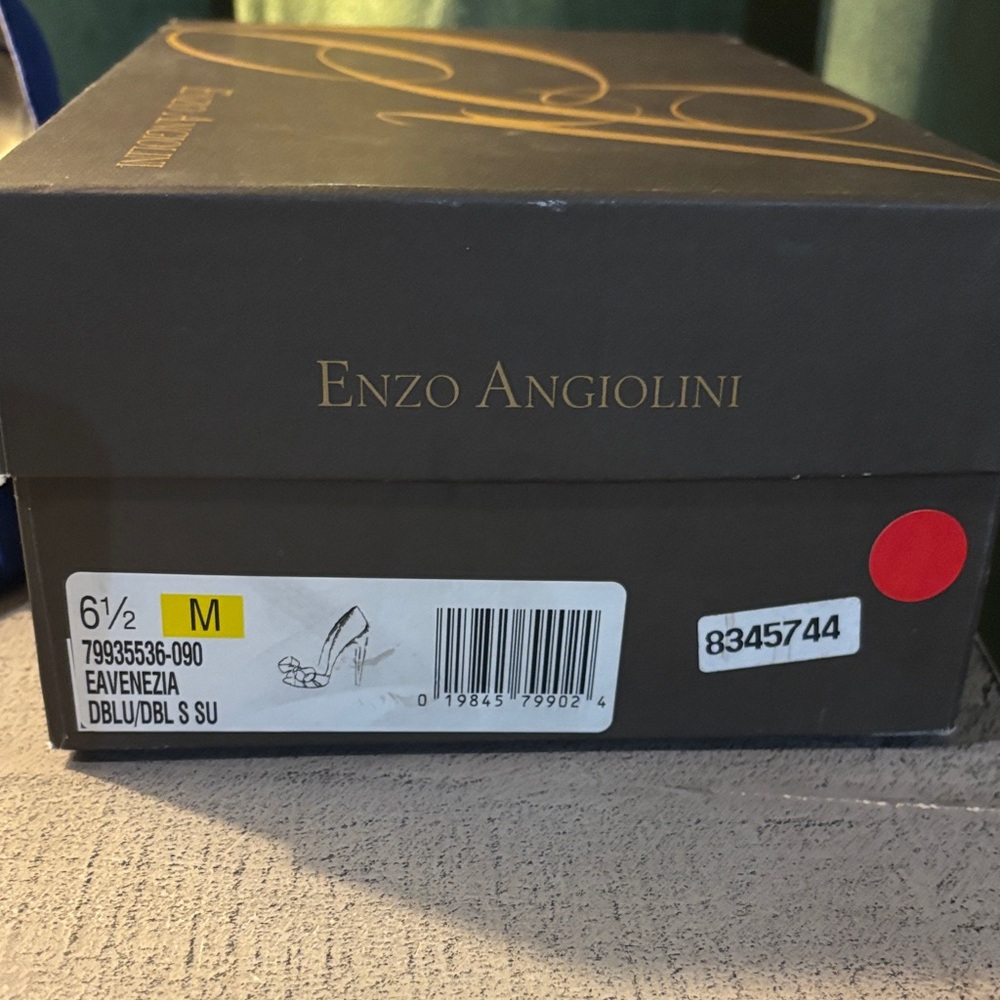 Enzo Angiolini Royal Blue Bow Heels - Picture 5 of 5
